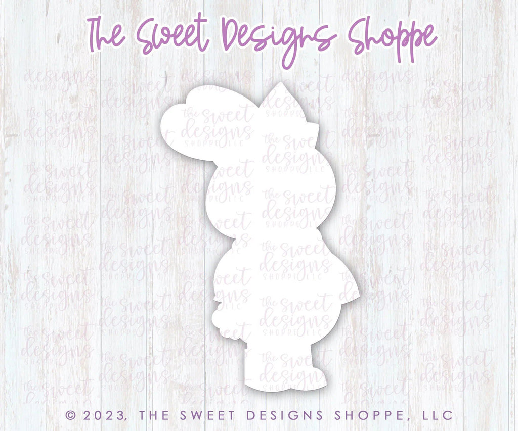 Cookie Cutters - Cute Girl Standing Bunny - Cookie Cutter - The Sweet Designs Shoppe - - ALL, Animal, Animals, Animals and Insects, Bunny, Cookie Cutter, easter, Easter / Spring, Promocode