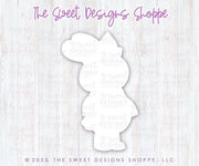 Cookie Cutters - Cute Girl Standing Bunny - Cookie Cutter - The Sweet Designs Shoppe - TSDS - - ALL,Animal,Animals,Animals and Insects,Bunny,Cookie Cutter,easter,Easter / Spring,Promocode,STL