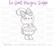 Cookie Cutters - Cute Girl Standing Bunny - Cookie Cutter - The Sweet Designs Shoppe - TSDS - - ALL,Animal,Animals,Animals and Insects,Bunny,Cookie Cutter,easter,Easter / Spring,Promocode,STL