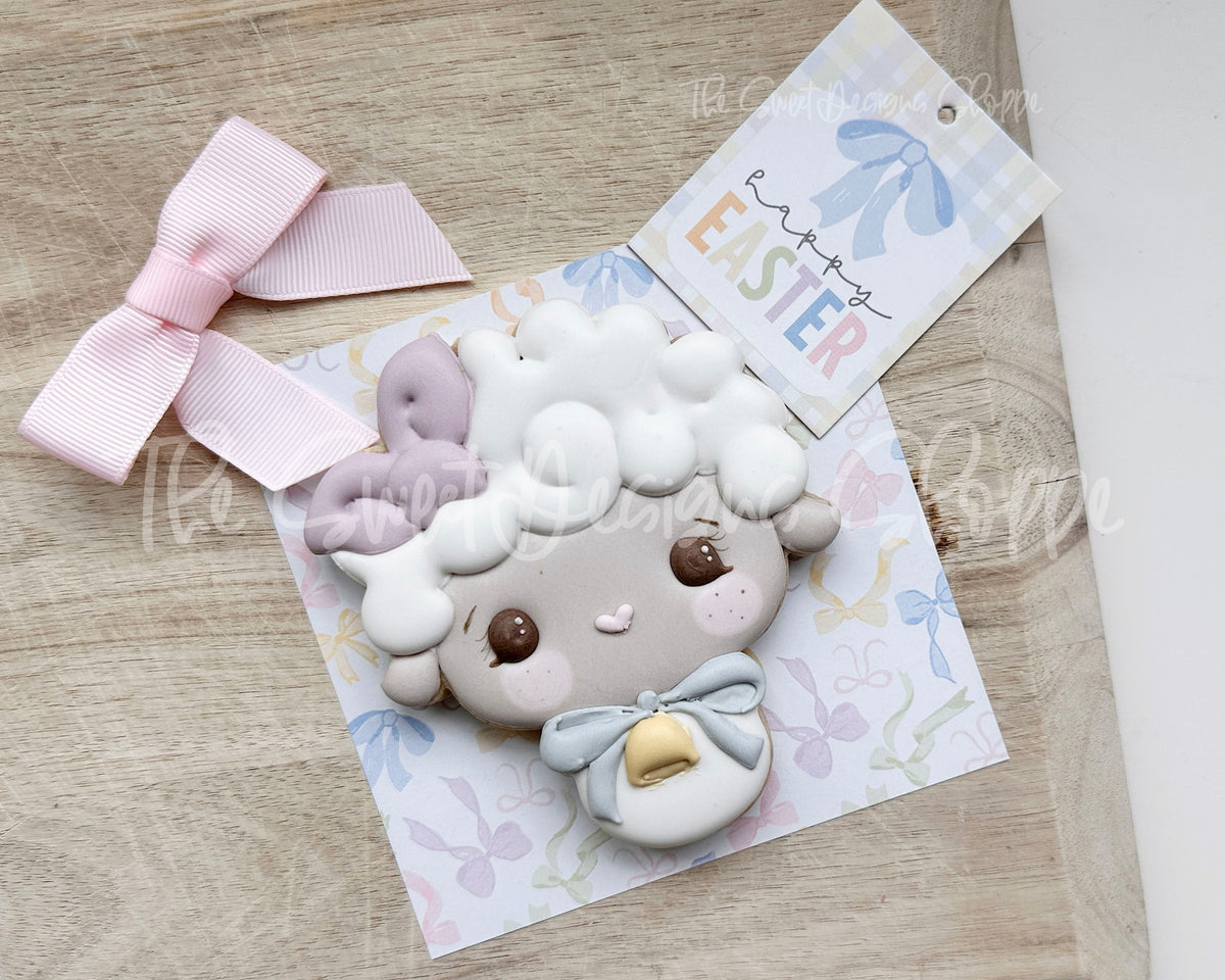 Cookie Cutters - Cute Girly Lamb- Cookie Cutter - The Sweet Designs Shoppe - TSDS - - ALL,Animal,Animals,Animals and Insects,Cookie Cutter,Easter,Easter / Spring,Lady Milk Stache,Lady MilkStache,LadyMilkStache,Lamb,Promocode,STL