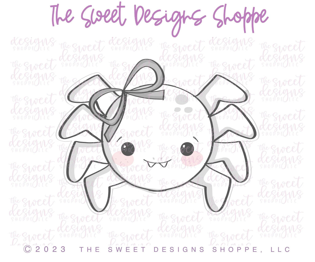 Cookie Cutters - Cute Girly Spider - Cookie Cutter - The Sweet Designs Shoppe - - ALL, Animal, Cookie Cutter, Fall / Halloween, halloween, Promocode, Spider