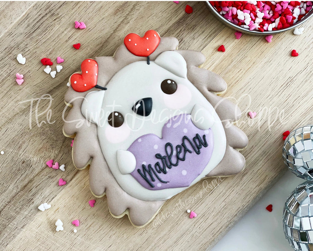 Cookie Cutters - Cute Hedgehog with Heart Headband - Cookie Cutter - Sweet Designs Shoppe - - ALL, Animal, Animals, Cookie Cutter, kids, Outdoors, Promocode, valentine, valentines, Woodland