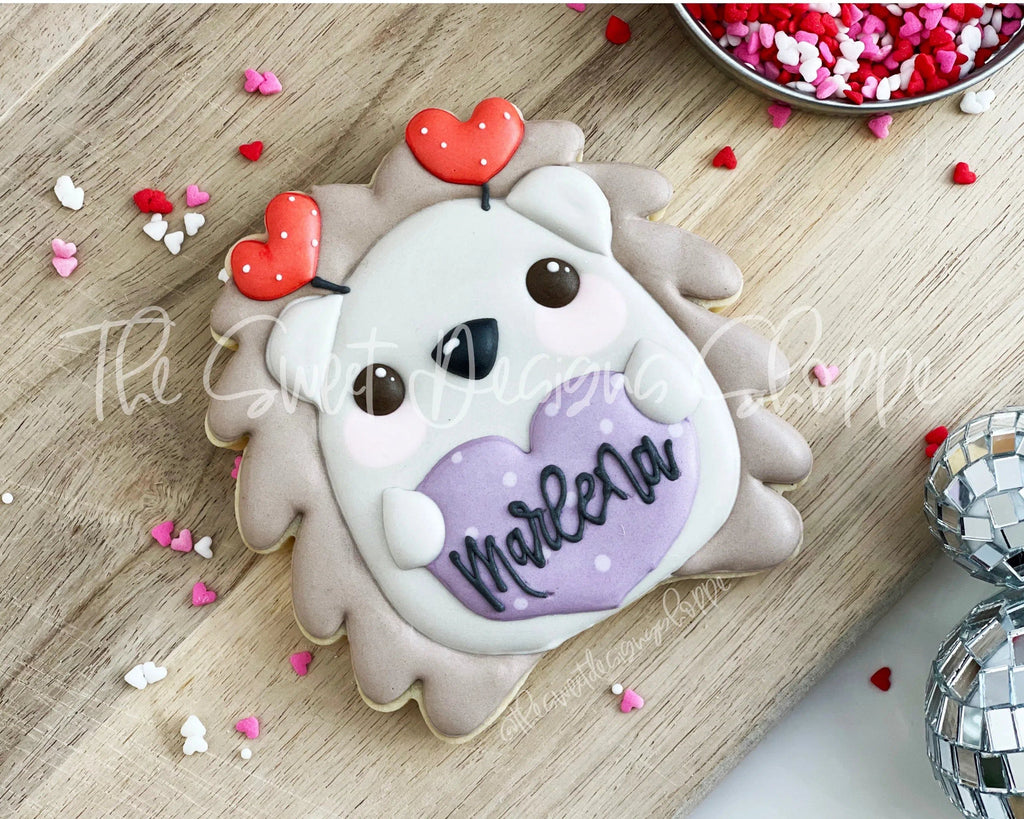 Cookie Cutters - Cute Hedgehog with Heart Headband - Cookie Cutter - The Sweet Designs Shoppe - - ALL, Animal, Animals, Cookie Cutter, kids, Outdoors, Promocode, valentine, valentines, Woodland