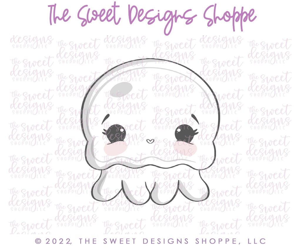 Cookie Cutters - Cute Jellyfish - Cookie Cutter - Sweet Designs Shoppe - - ALL, Animal, Cookie Cutter, Lady Milk Stache, Lady MilkStache, LadyMilkStache, ocean, Promocode, sea, Summer, under the sea