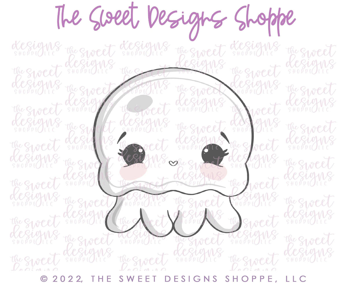 Cookie Cutters - Cute Jellyfish - Cookie Cutter - The Sweet Designs Shoppe - TSDS - - ALL,Animal,Animals,Cookie Cutter,Lady Milk Stache,Lady MilkStache,LadyMilkStache,ocean,Promocode,R,sea,STL,Summer,under the sea