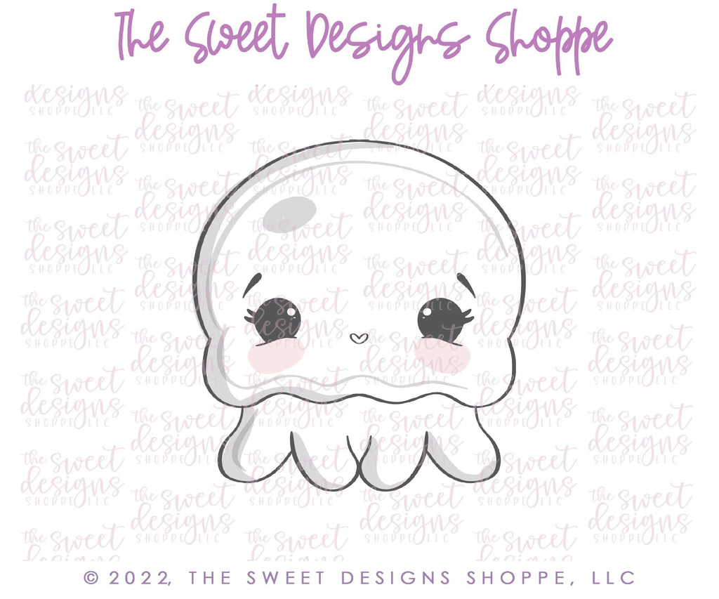 Cookie Cutters - Cute Jellyfish - Cookie Cutter - The Sweet Designs Shoppe - - ALL, Animal, Cookie Cutter, Lady Milk Stache, Lady MilkStache, LadyMilkStache, ocean, Promocode, sea, Summer, under the sea