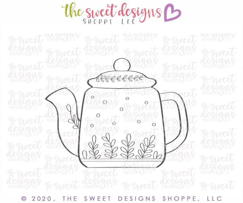 Cookie Cutters - Cute Kettle - Cookie Cutter - The Sweet Designs Shoppe - - 041120, ALL, beverage, Cookie Cutter, Food, Food & Beverages, Food and Beverage, MOM, mother, Mothers Day, Promocode, tea