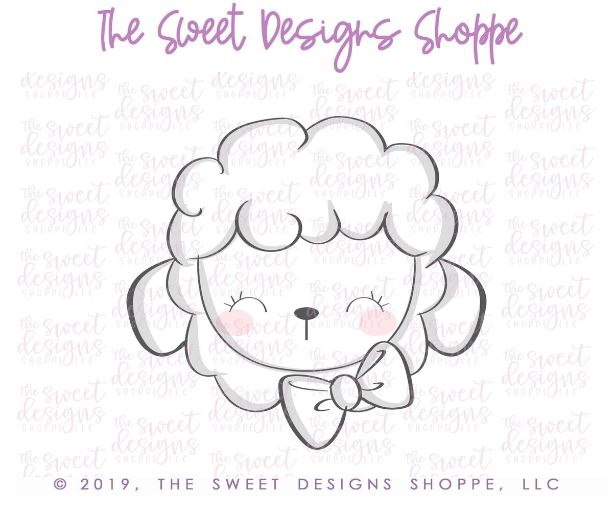 Cookie Cutters - Cute Lamb Face 2019 - Cookie Cutter - The Sweet Designs Shoppe - TSDS - - ALL,Animal,Animals,Cookie Cutter,Easter,Easter / Spring,Promocode,Spring,STL