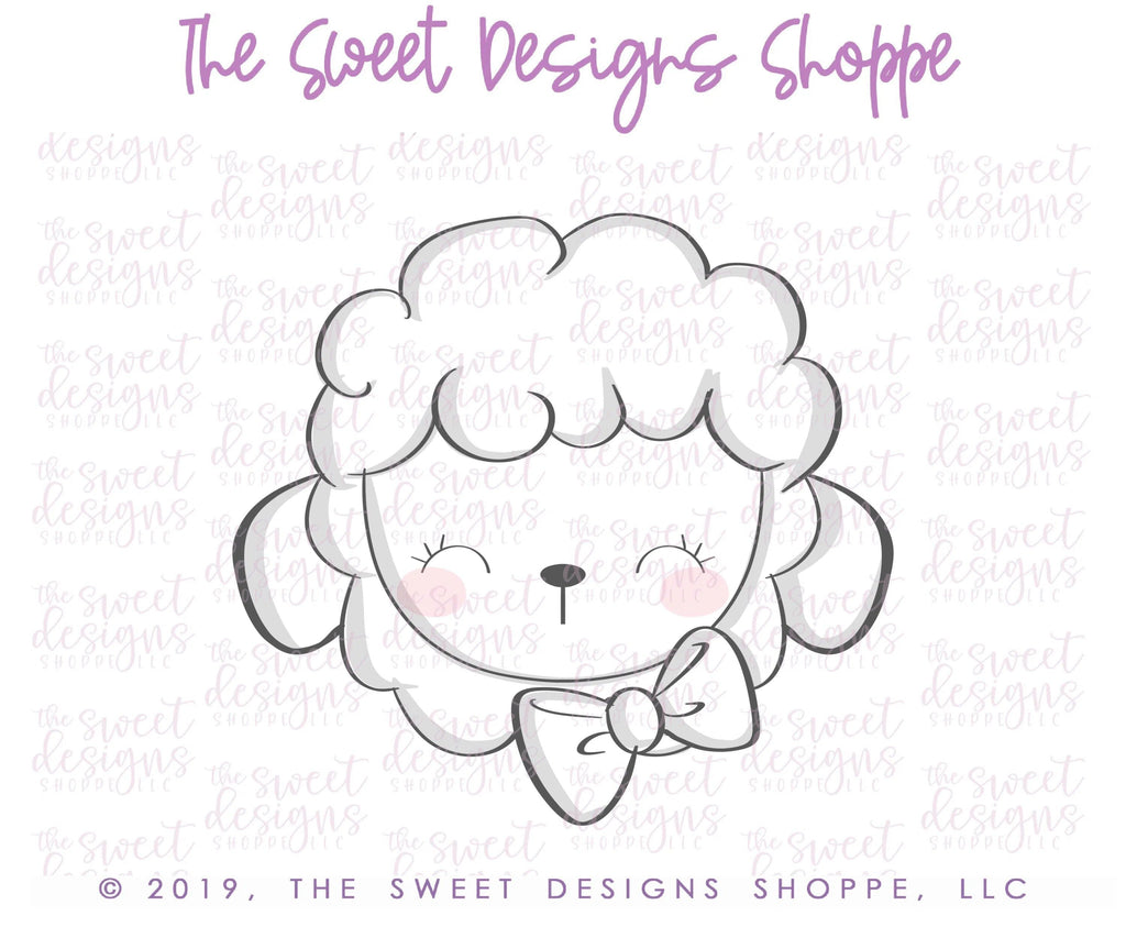 Cookie Cutters - Cute Lamb Face 2019 - Cookie Cutter - The Sweet Designs Shoppe - - ALL, Animal, Cookie Cutter, Easter, Easter / Spring, easter collection 2019, Promocode, Spring