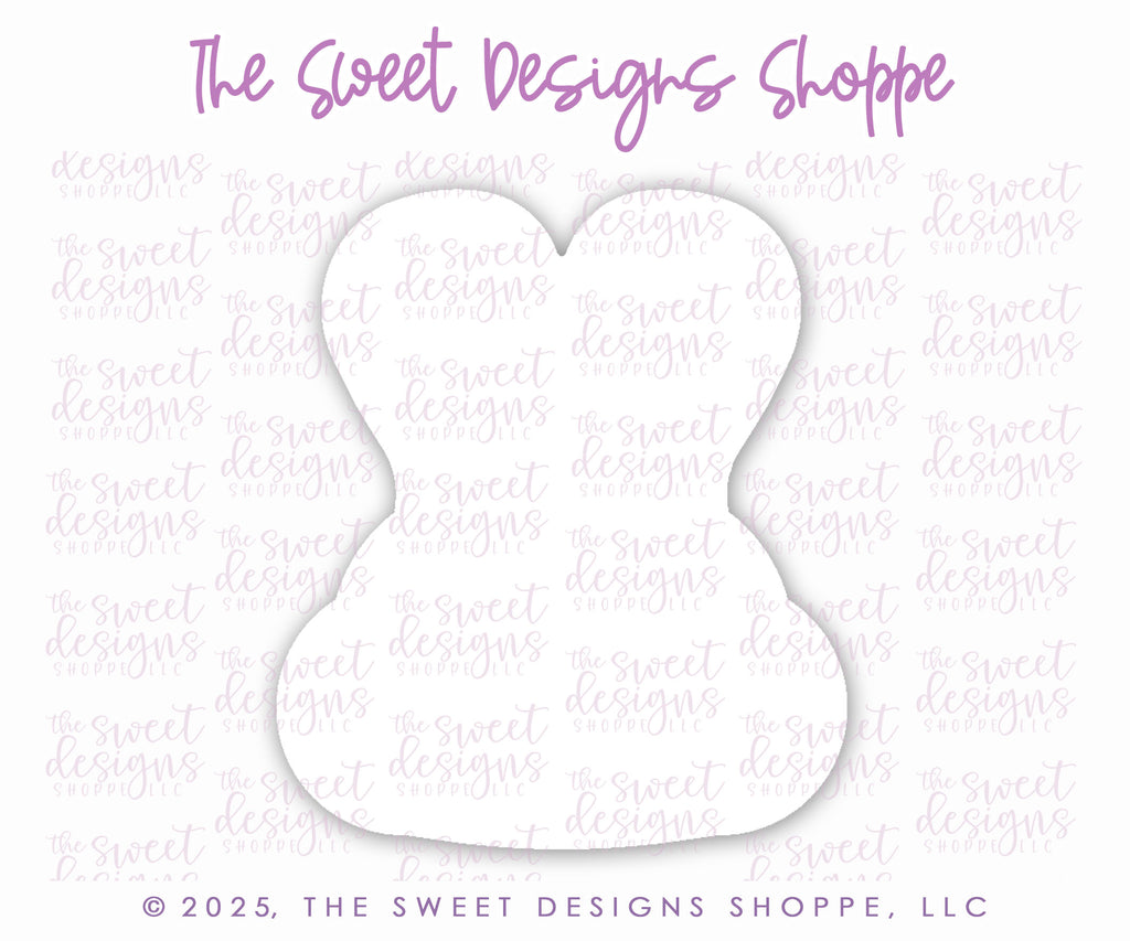 Cookie Cutters - Cute Nerdy Bunny Face and Easter Plaque Set - Set of 2 - Cookie Cutters - The Sweet Designs Shoppe - TSDS - - ALL,Animal,Animals,Animals and Insects,Cookie Cutter,Easter,Easter / Spring,Promocode,regular sets,set,STL