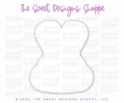 Cookie Cutters - Cute Nerdy Bunny Face - Cookie Cutter - The Sweet Designs Shoppe - TSDS - - ALL,Animal,Animals,Animals and Insects,Cookie Cutter,cute nerdy bunny face,cutest bunny face,Easter,Easter / Spring,easter basket,Promocode,STL