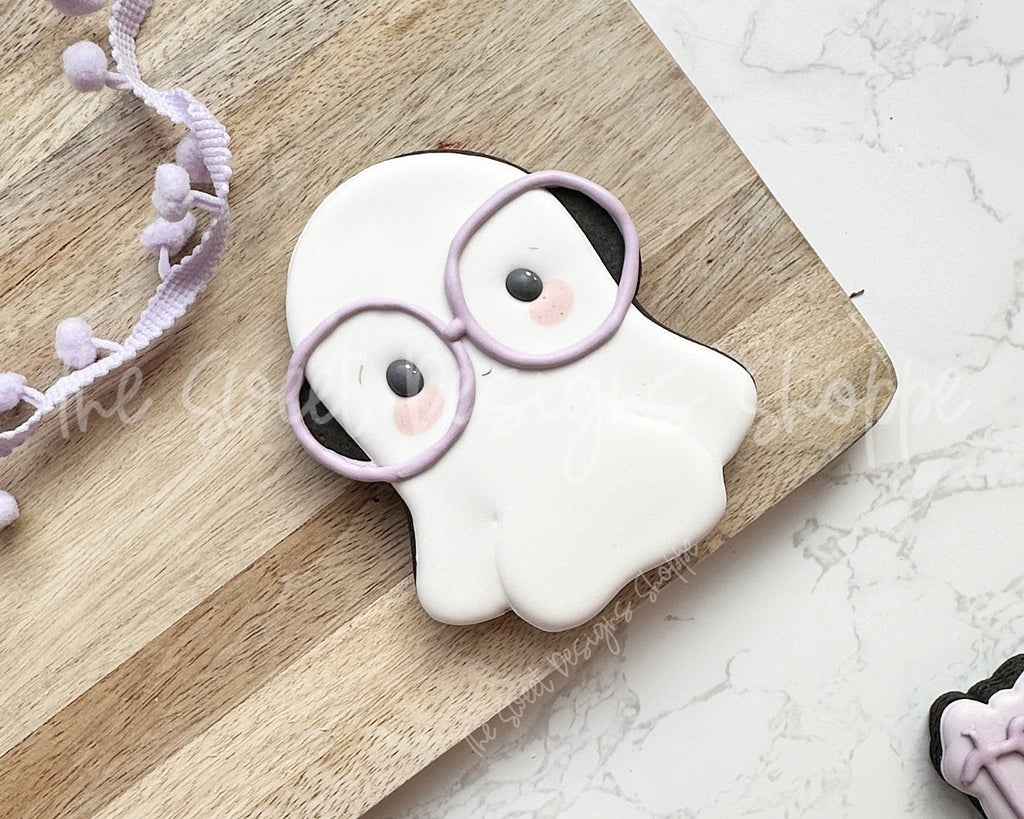 Cookie Cutters - Cute Nerdy Ghost - Cookie Cutter - The Sweet Designs Shoppe - - ALL, Cookie Cutter, halloween, new, Promocode