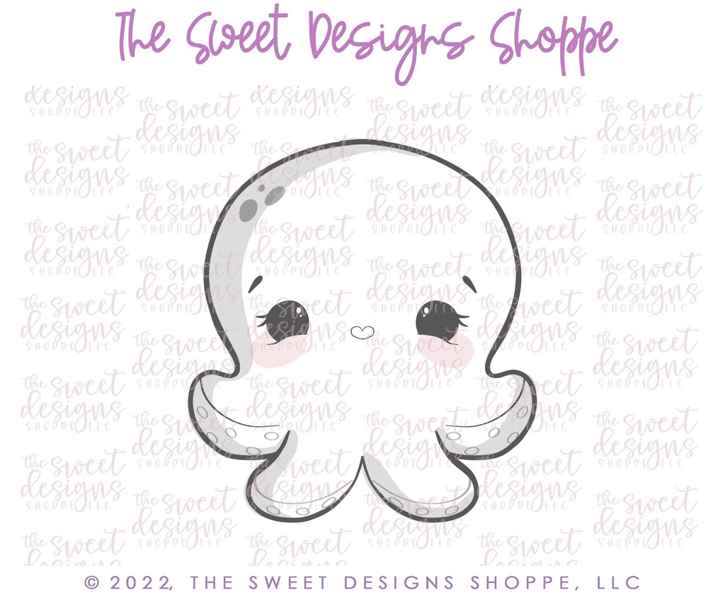 Cookie Cutters - Cute Octopus - Cookie Cutter - The Sweet Designs Shoppe - - ALL, Animal, Cookie Cutter, Lady Milk Stache, Lady MilkStache, LadyMilkStache, ocean, Promocode, sea, Summer, under the sea