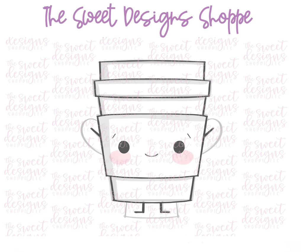 Cookie Cutters - Cute Paper Coffee Cup - Cookie Cutter - The Sweet Designs Shoppe - TSDS - - ALL,Cookie Cutter,dad,Father,father's day,Food,Food and Beverage,Food beverages,grandfather,love,Promocode,Valentine,Valentines