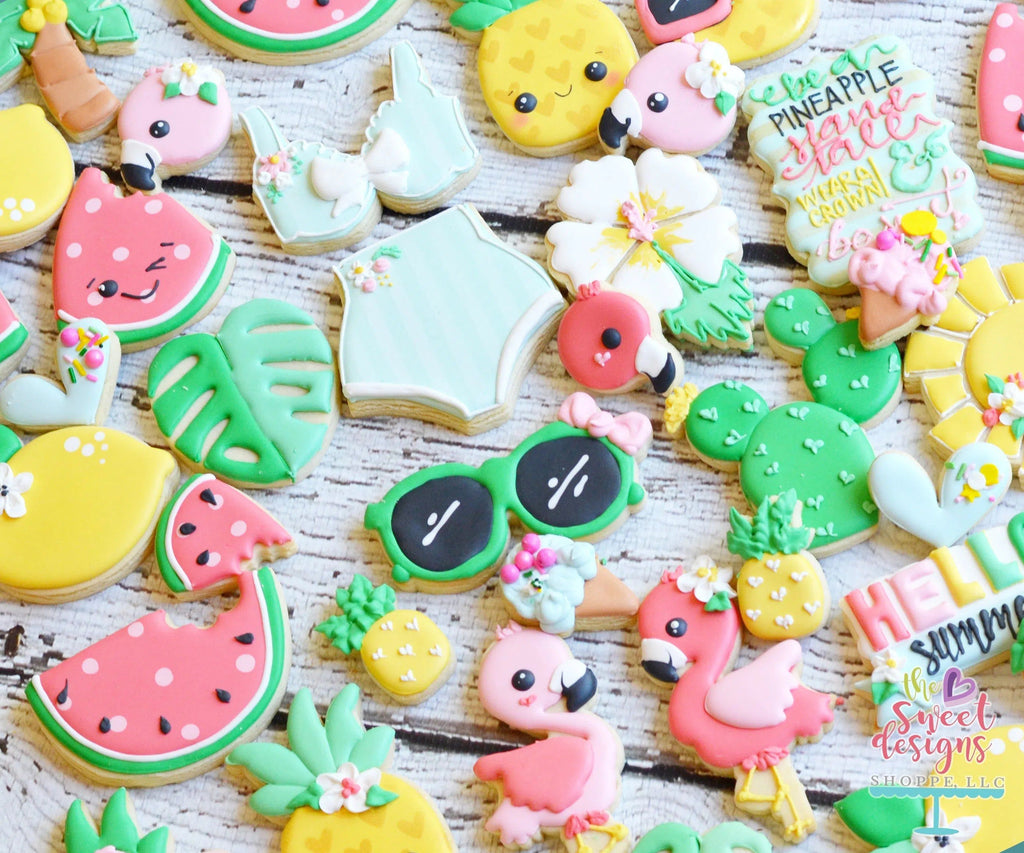 Cookie Cutters - Cute Pineapple v2- Cookie Cutter - The Sweet Designs Shoppe - TSDS - - ALL,Cookie Cutter,Food,Food & Beverages,fruit,fruits,Luau,Party,Promocode,summer