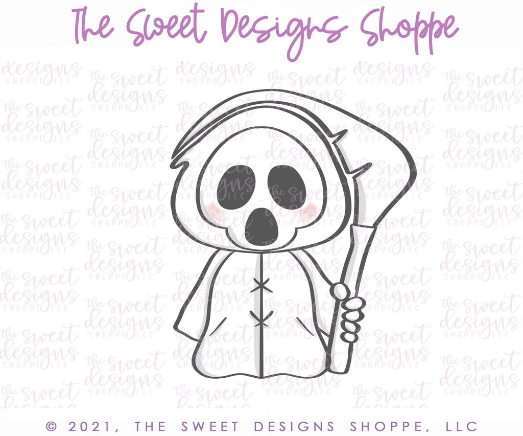 Cookie Cutters - Cute Reaper- Cookie Cutter - Sweet Designs Shoppe - - ALL, Boo, Cookie Cutter, Ghost, halloween, Promocode