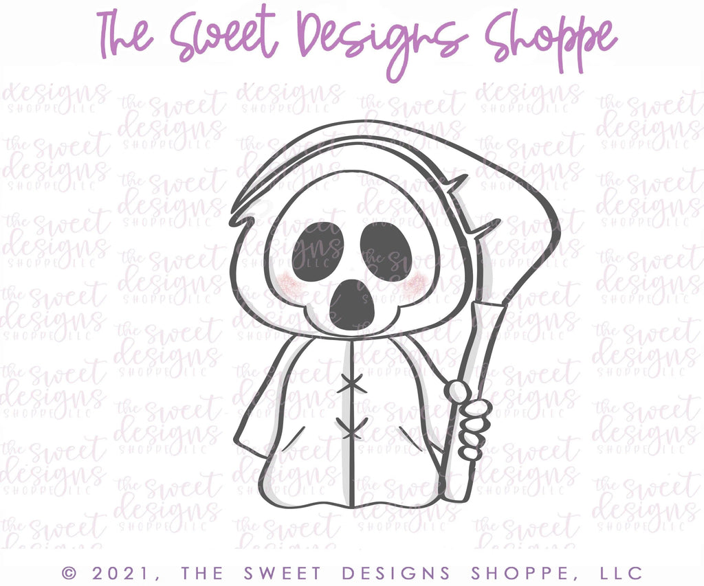 Cookie Cutters - Cute Reaper- Cookie Cutter - The Sweet Designs Shoppe - - ALL, Boo, Cookie Cutter, Ghost, halloween, Promocode