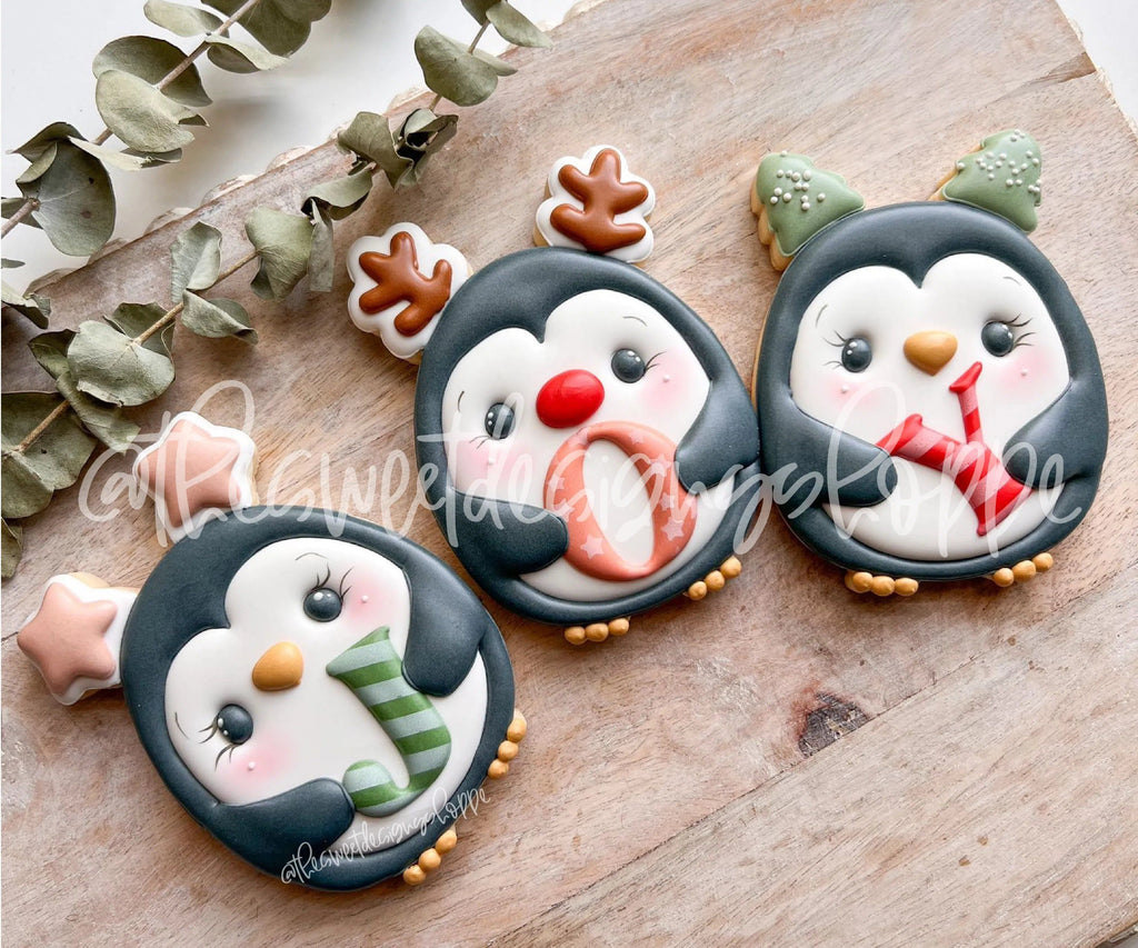 Cookie Cutters - Cute Rudolph Penguin - Cookie Cutter - The Sweet Designs Shoppe - TSDS - - ALL,Animal,Animals,Animals and Insects,Christmas,Christmas / Winter,Christmas Cookies,Cookie Cutter,home,Promocode