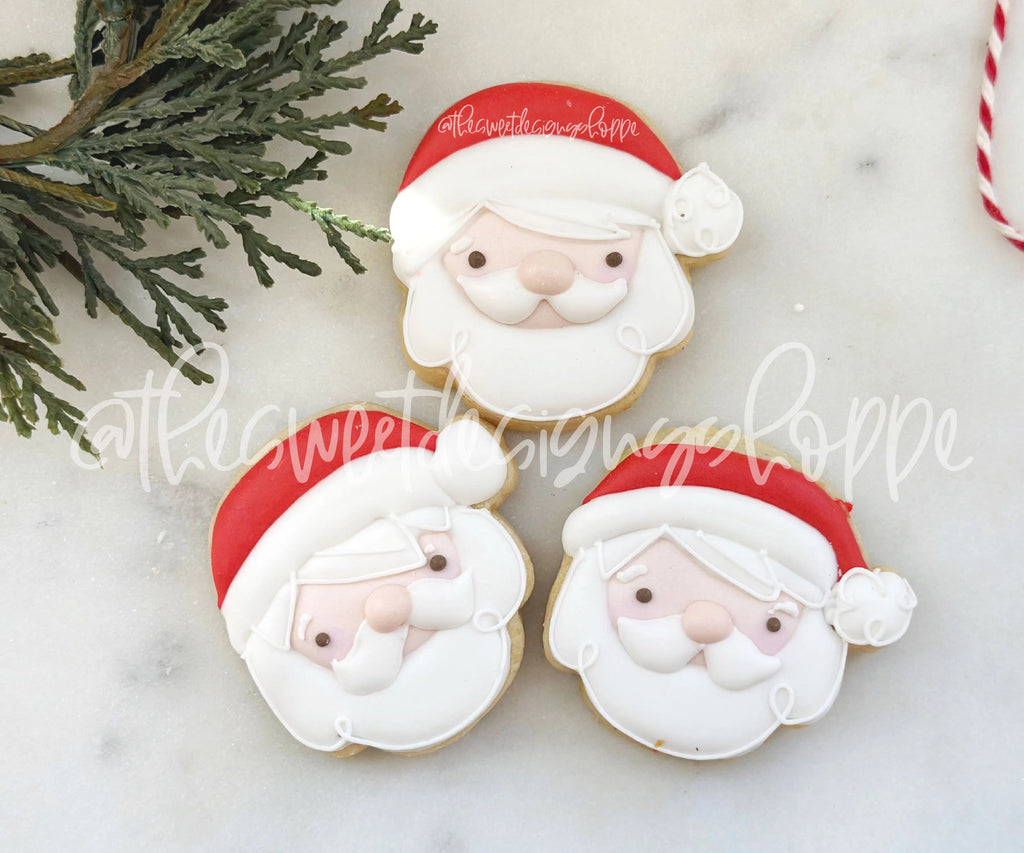 Cookie Cutters - Cute Santa Face - Cookie Cutter - The Sweet Designs Shoppe - - 2018, ALL, Christmas, Christmas / Winter, Cookie Cutter, Face, Promocode, Santa Claus, Winter