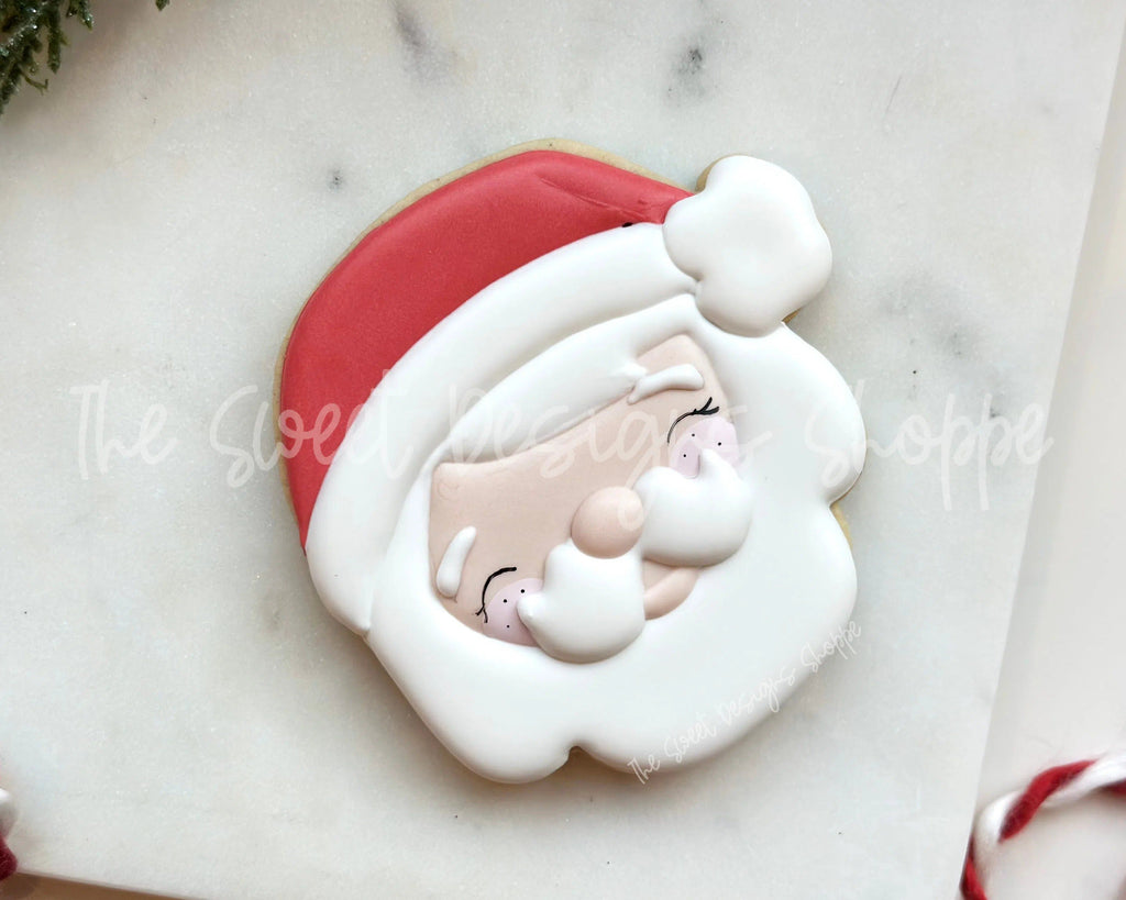 Cookie Cutters - Cute Santa Face - Cookie Cutter - The Sweet Designs Shoppe - - 2018, ALL, Christmas, Christmas / Winter, Cookie Cutter, Face, Promocode, Santa Claus, Winter