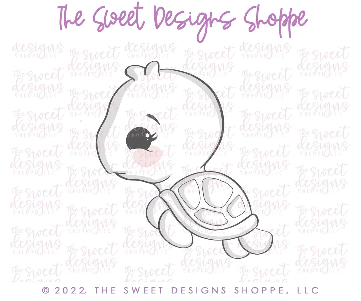 Cookie Cutters - Cute Sea Turtle - Cookie Cutter - The Sweet Designs Shoppe - TSDS - - ALL,Animal,Animals,Cookie Cutter,Lady Milk Stache,Lady MilkStache,LadyMilkStache,ocean,Promocode,sea,seaturtle,STL,Summer,under the sea