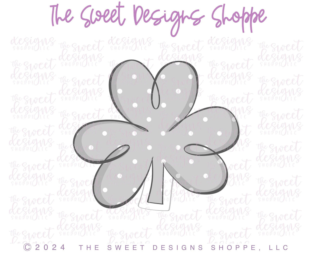 Cookie Cutters - Cute Shamrock - Cookie Cutter - The Sweet Designs Shoppe - TSDS - - ALL,celebration,Clover,Cookie Cutter,Holiday,Nature,patrick,patrick's,Promocode,ST PATRICK,St. Pat,St. Patricks