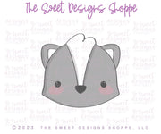 Cookie Cutters - Cute Skunk Face- Cookie Cutter - The Sweet Designs Shoppe - TSDS - - ALL,Animal,Animals,Animals and Insects,Cookie Cutter,Promocode,skunk,STL,valentine,valentines,Woodland