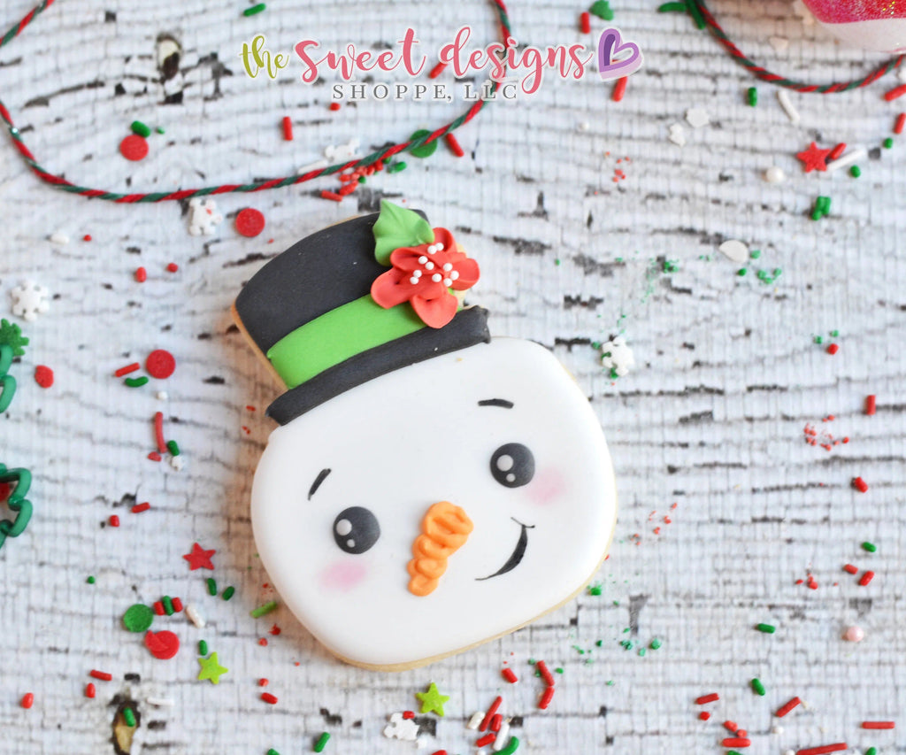 Cookie Cutters - Cute Snowman Face V2- Cookie Cutter - The Sweet Designs Shoppe - TSDS - - ALL,Christmas,Christmas / Winter,Cookie Cutter,Frosty,Promocode,Snow,Winter