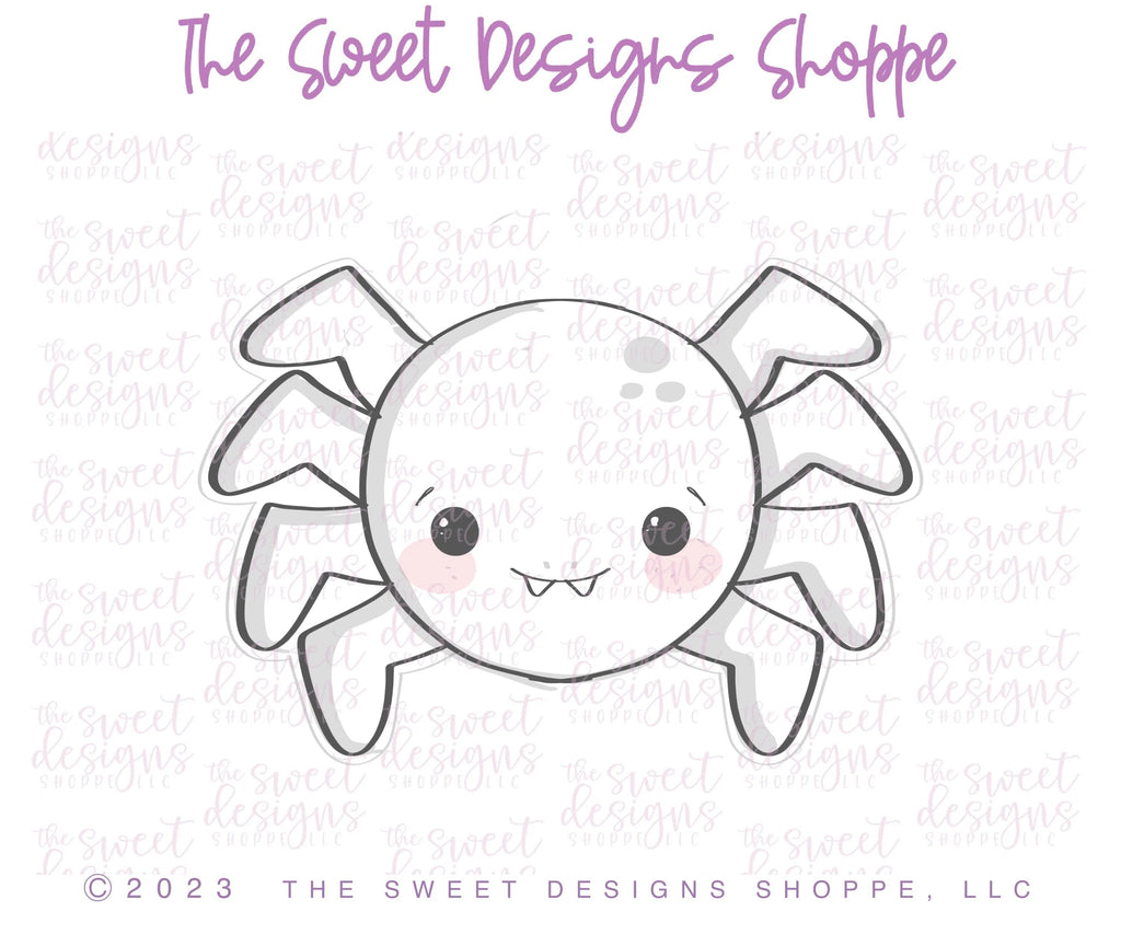 Cookie Cutters - Cute Spider - Cookie Cutter - Sweet Designs Shoppe - - ALL, Animal, Cookie Cutter, Fall / Halloween, halloween, Promocode, Spider