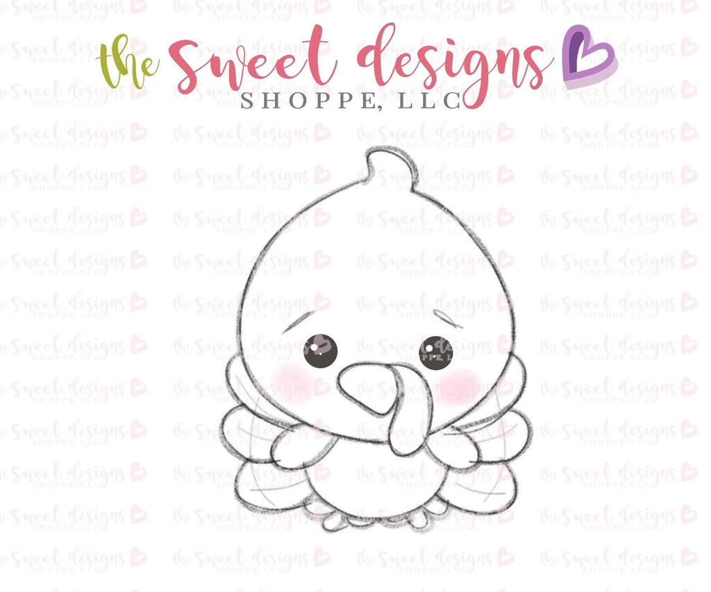 Cookie Cutters - Cute Turkey V2 - Cookie Cutter - The Sweet Designs Shoppe - TSDS - - ALL,Animal,Animals,Cookie Cutter,Fall,Fall / Halloween,Fall / Thanksgiving,Promocode,STL,thanksgiving