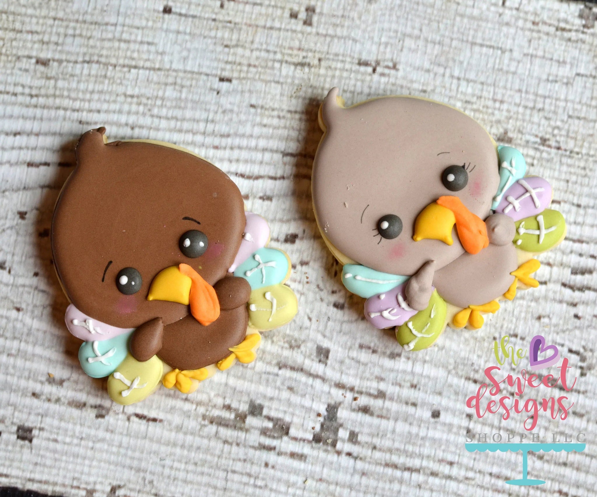 product type: cookie cutters - name: cute turkey v2 - cookie