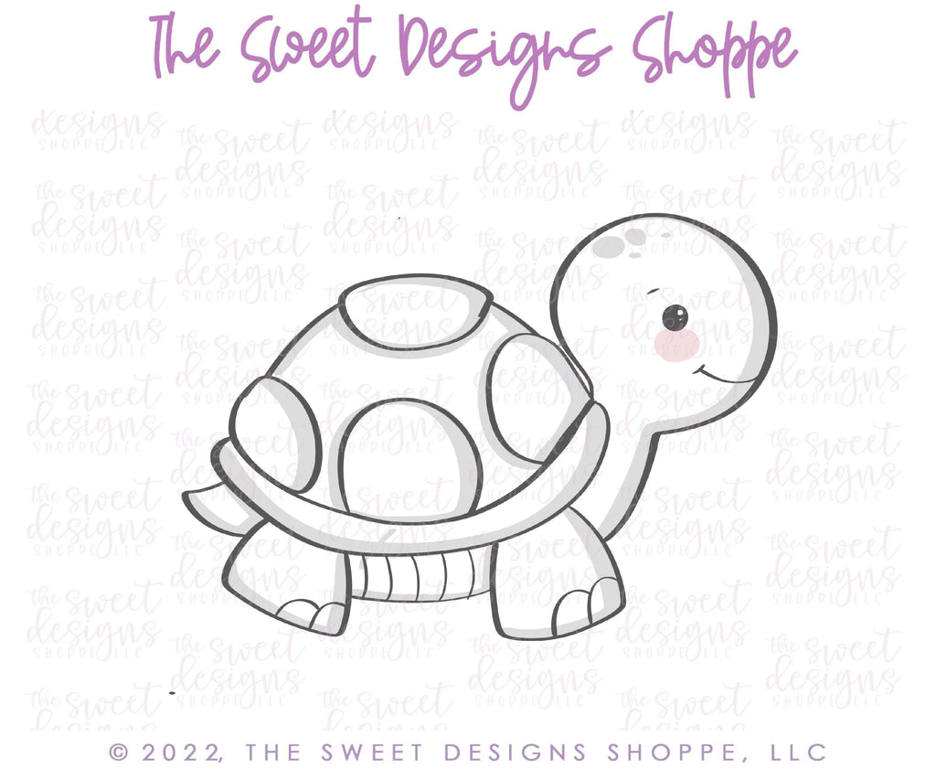 Cookie Cutters - Cute Turtle - Cookie Cutter - Sweet Designs Shoppe - - ALL, Animal, Animals, Animals and Insects, Cookie Cutter, Promocode