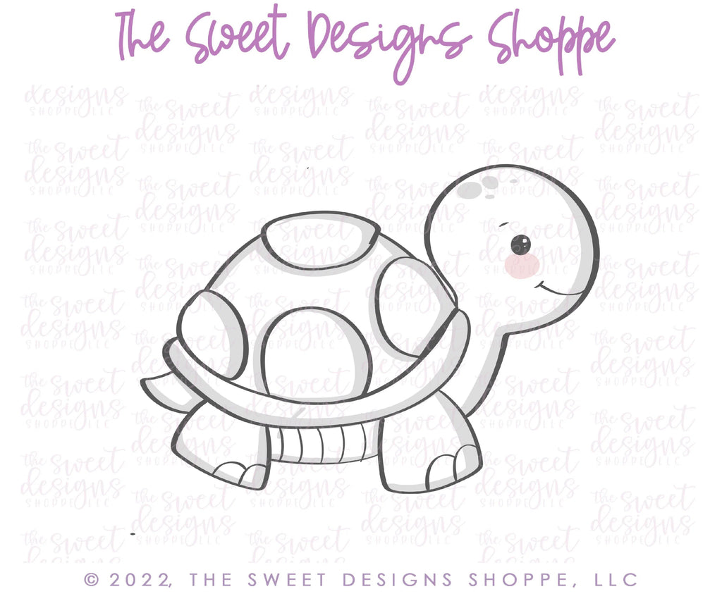 Cookie Cutters - Cute Turtle - Cookie Cutter - Sweet Designs Shoppe - - ALL, Animal, Animals, Animals and Insects, Cookie Cutter, Promocode