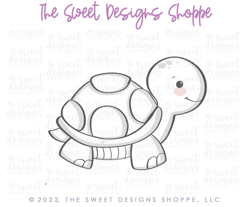 Cookie Cutters - Cute Turtle - Cookie Cutter - The Sweet Designs Shoppe - - ALL, Animal, Animals, Animals and Insects, Cookie Cutter, Promocode