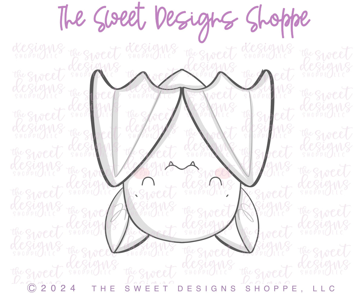 Cookie Cutters - Cute Upside Down Bat - Cookie Cutter - The Sweet Designs Shoppe - TSDS - - ALL,Animal,Animals,Bat,Cookie Cutter,halloween,Promocode,STL