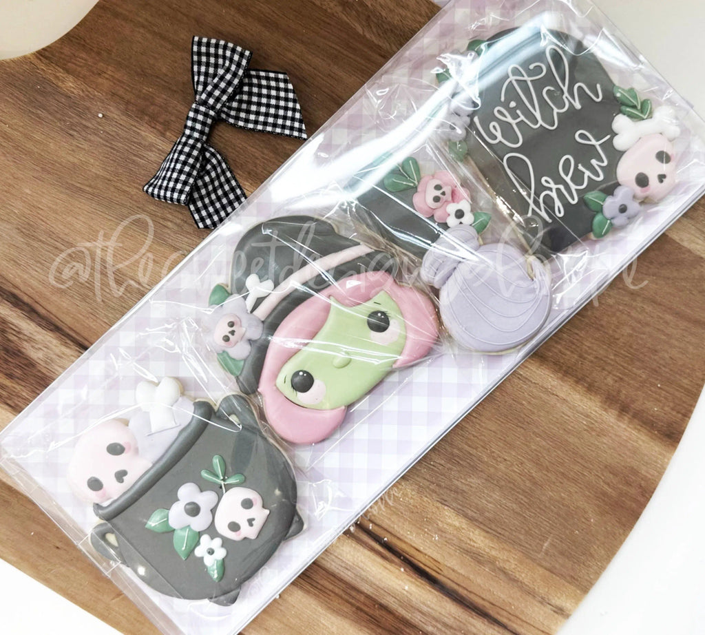 Cookie Cutters - Cute Witch Cookie Cutters Set - Set of 5 - Cookie Cutters - The Sweet Designs Shoppe - TSDS - - ALL,beach,Cookie Cutter,halloween,Mini Sets,Promocode,regular sets,set