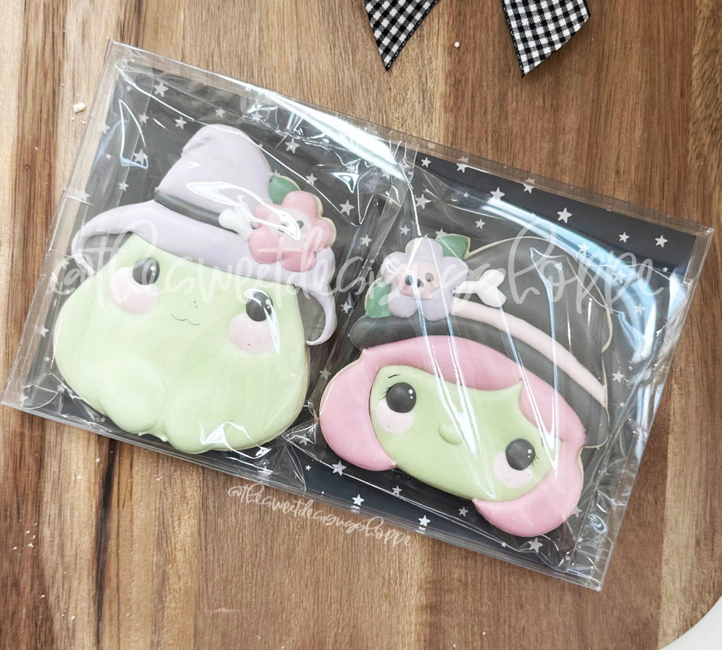 Cookie Cutters - Cute Witch Cookie Cutters Set - Set of 5 - Cookie Cutters - The Sweet Designs Shoppe - TSDS - - ALL,beach,Cookie Cutter,halloween,Mini Sets,Promocode,regular sets,set