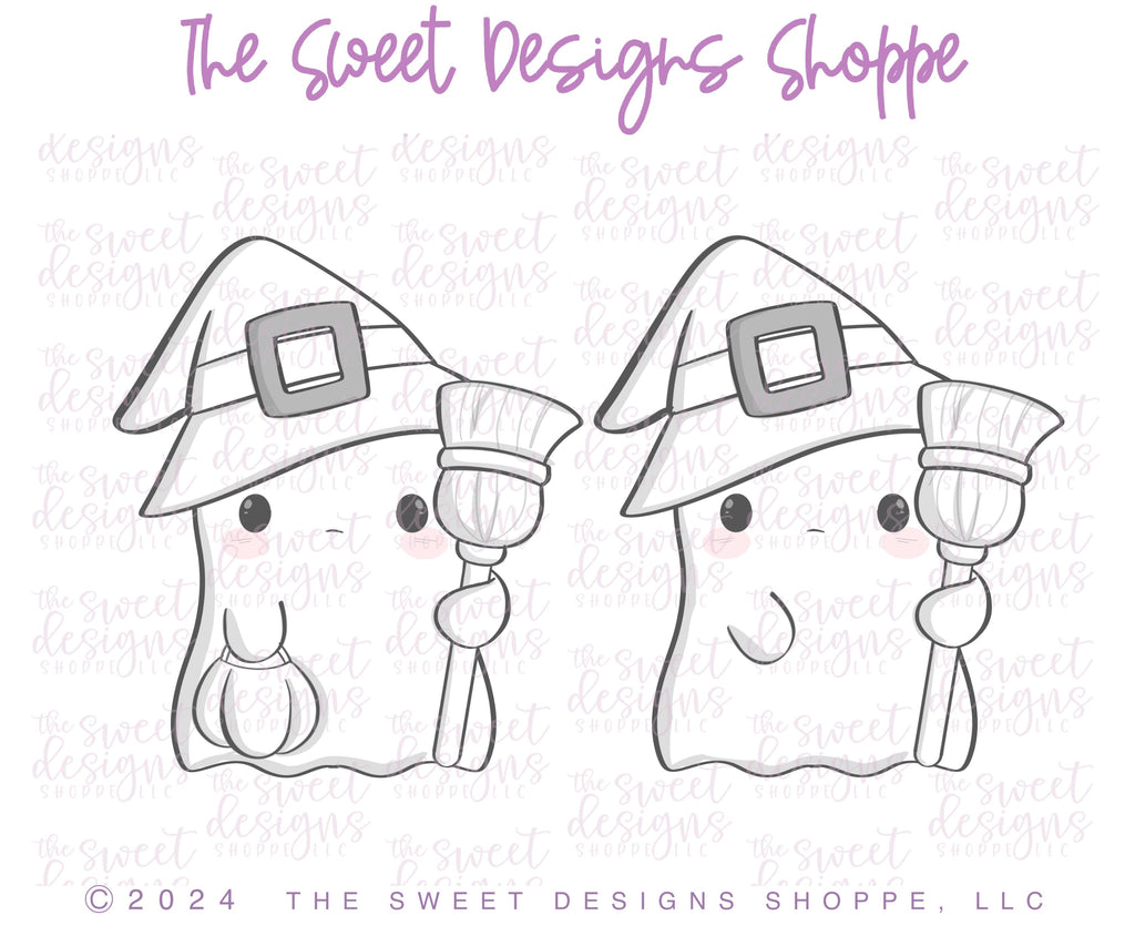 Cookie Cutters - Cute Witchy Ghost - Cookie Cutter - The Sweet Designs Shoppe - - ALL, Cookie Cutter, halloween, new, Promocode