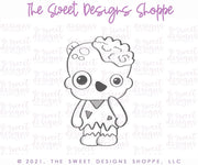 Cookie Cutters - Cute Zombie - Cookie Cutter - The Sweet Designs Shoppe - TSDS - - ALL,Boo,Cookie Cutter,Ghost,halloween,Monster and Zombies,Monsters and Zombies,Promocode,STL,zombie,Zombies,Zombies and Monsters