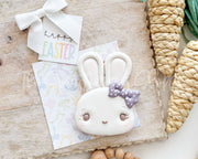 Cookie Cutters - Cutest Bunny Face with Bow - Cookie Cutter - The Sweet Designs Shoppe - TSDS - - ALL,Animal,Animals,Animals and Insects,basket,bunny girl with bow,Bunny plaque,Cookie Cutter,cutest bunny Face with bow,Easter,Easter / Spring,easter basket,gils bunny,Nature,Nest,Promocode,STL