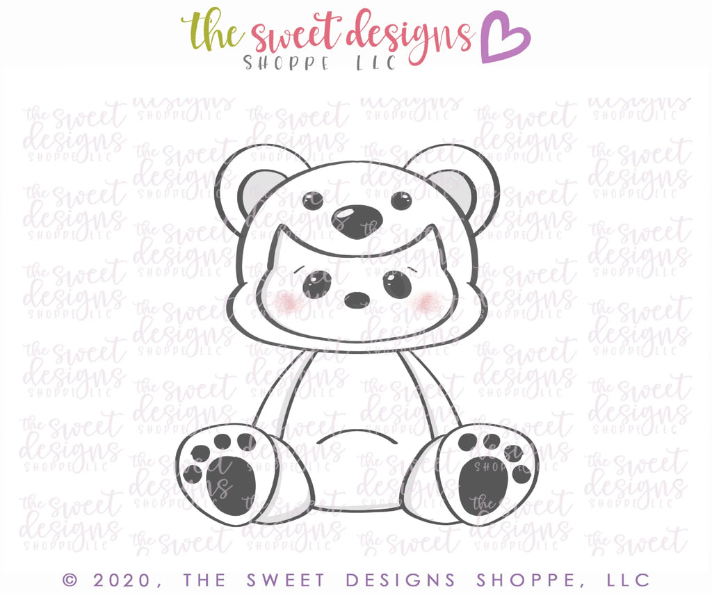 Cookie Cutters - Cutie Bear - Cookie Cutter - Sweet Designs Shoppe - - ALL, Baby / Kids, Christmas, Christmas / Winter, Christmas Cookies, Cookie Cutter, flour&faith, flourandfaith, halloween, kids, Kids / Fantasy, Promocode