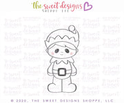 Cookie Cutters - Cutie Elf - Cookie Cutter - The Sweet Designs Shoppe - TSDS - - ALL,baby toys,Christmas,Christmas / Winter,Christmas Cookies,Cookie Cutter,flour&faith,flourandfaith,Promocode,STL