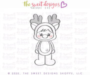Cookie Cutters - Cutie Rudolph - Cookie Cutter - The Sweet Designs Shoppe - TSDS - - ALL,Christmas,Christmas / Winter,Christmas Cookies,Cookie Cutter,flour&faith,flourandfaith,kids,Promocode,Reindeer,STL