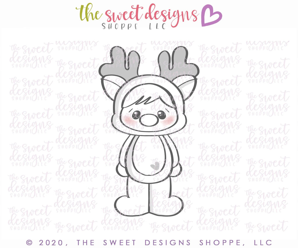 Cookie Cutters - Cutie Rudolph - Cookie Cutter - The Sweet Designs Shoppe - TSDS - - ALL,Christmas,Christmas / Winter,Christmas Cookies,Cookie Cutter,flour&faith,flourandfaith,kids,Promocode,Reindeer