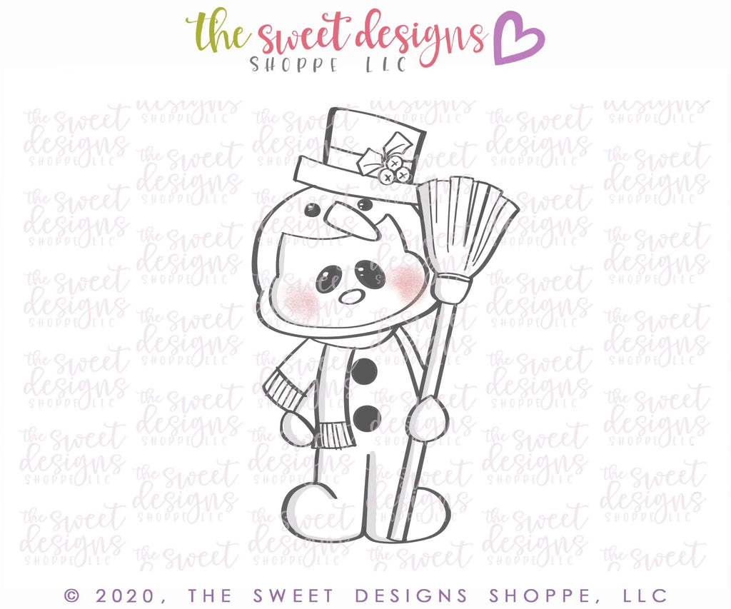 Cookie Cutters - Cutie Snowman - Cookie Cutter - The Sweet Designs Shoppe - - ALL, Christmas, Christmas / Winter, Christmas Cookies, Cookie Cutter, flour&faith, flourandfaith, kids, Promocode