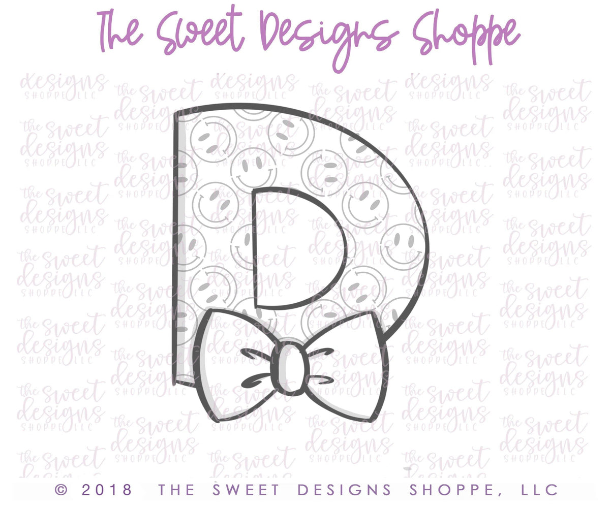 Cookie Cutters - D Bowtie - Cookie Cutter - The Sweet Designs Shoppe - TSDS - - ALL,Cookie Cutter,Dad,Father,father's day,Fonts,grandfather,mother,Mothers Day,Promocode
