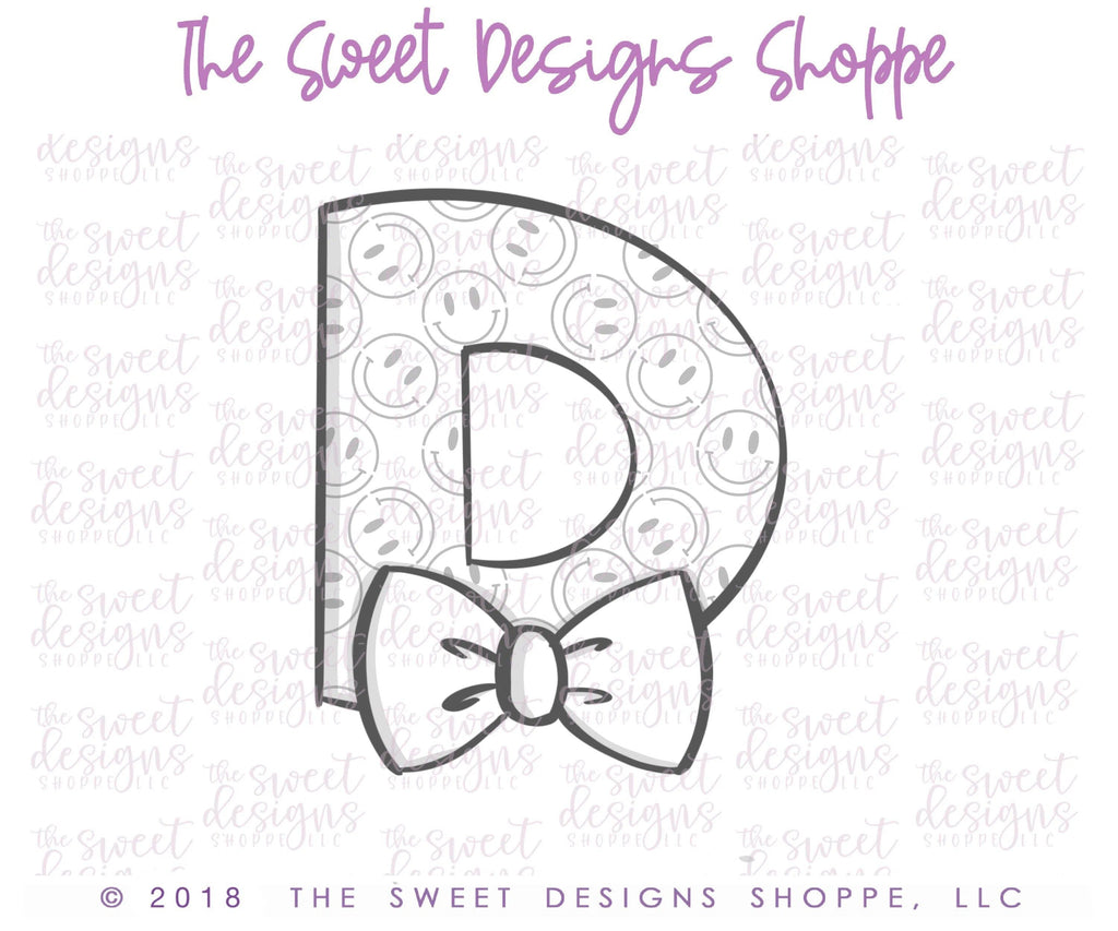 Cookie Cutters - D Bowtie - Cookie Cutter - The Sweet Designs Shoppe - - ALL, Cookie Cutter, Dad, Father, father's day, Fonts, grandfather, mother, Mothers Day, Promocode