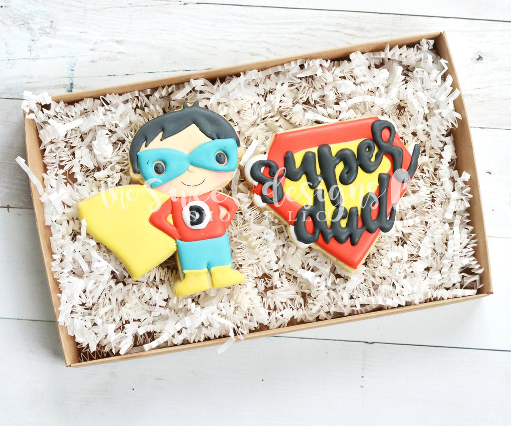Cookie Cutters - Dad Superhero v2- Cookie Cutter - Sweet Designs Shoppe - - ALL, Cookie Cutter, dad, Father, father's day, grandfather, HALLOWEEN, Hero, KID, KIDS, Kids / Fantasy, mother, Mothers Day, Promocode