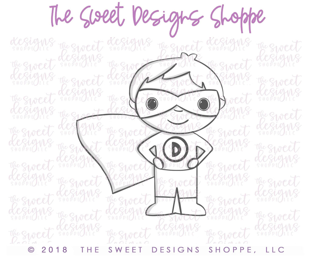 Cookie Cutters - Dad Superhero v2- Cookie Cutter - The Sweet Designs Shoppe - TSDS - - ALL,Cookie Cutter,dad,Father,father's day,grandfather,HALLOWEEN,Hero,KID,KIDS,Kids / Fantasy,mother,Mothers Day,Promocode,STL