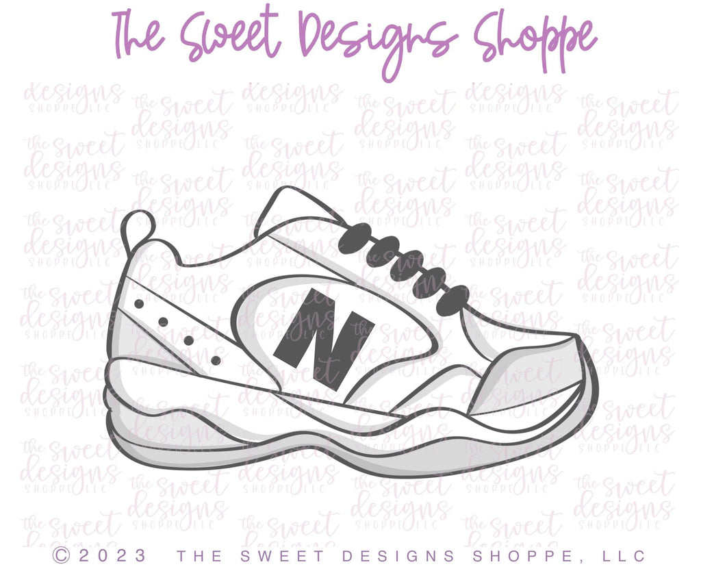 Cookie Cutters - Dad Tennis Shoe - Cookie Cutter - The Sweet Designs Shoppe - TSDS - - Accesories,Accessories,accessory,ALL,Clothing / Accessories,Cookie Cutter,dad,Father,Fathers Day,grandfather,Promocode,runner,running,Shoe,Shoes,Sneakers,sport,sports,STL,tennis